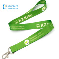 Free sample cheap custom polyester silk screen logo printed neck strap lanyard with buckle